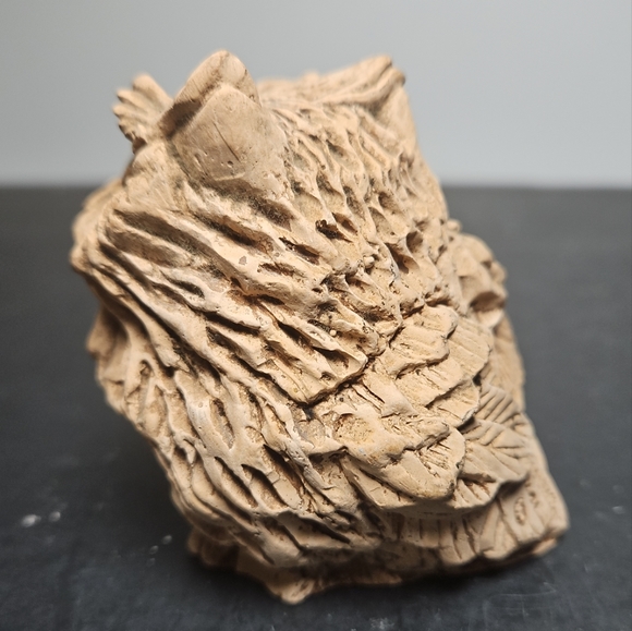 Vtg 1979 UNITED DESIGN HANDMADE BROWN OWL CLAY POTTERY FIGURINE 3/83 - Picture 7 of 7